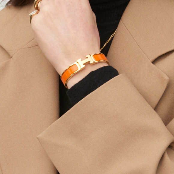 authentic HERMES Enamel Clic Clac H bracelet PM size - Picture 16 of 16